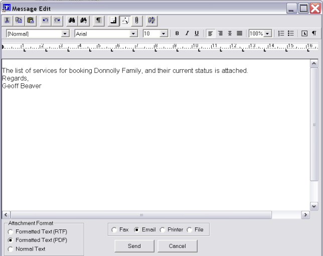 Email Attachments