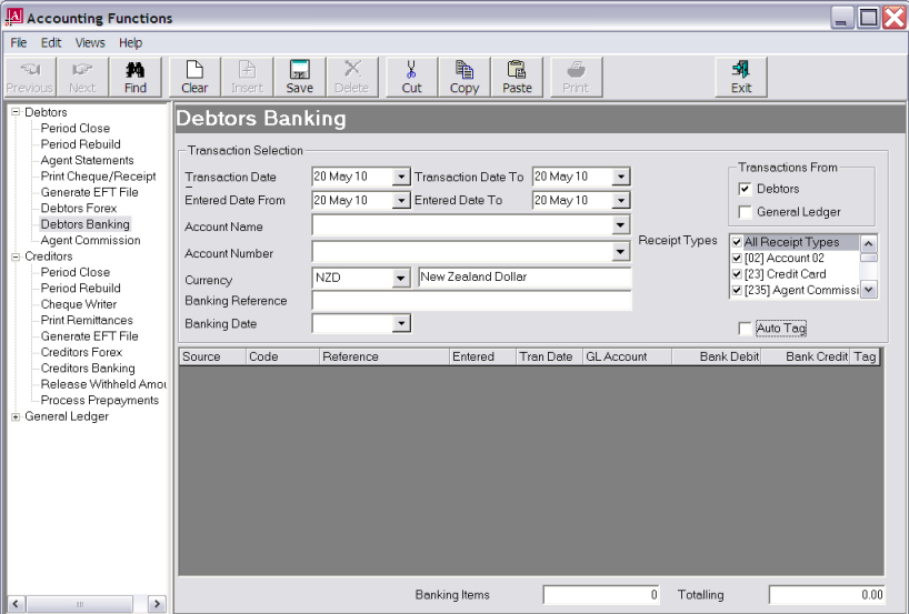 Create a Banking Transaction